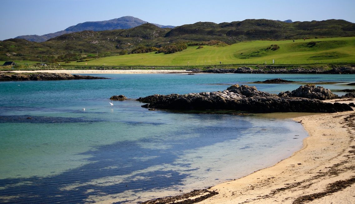 Scotland golf course beach